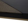 Aris Coffee Table - Black Acacia Wood with Gold Base