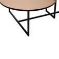 Cercle Coffee Table - 2 Tier - Round - Smoked Mirrored
