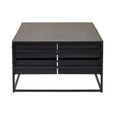 Judd Coffee Table - Black Oak - 4 Drawer