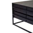 Judd Coffee Table - Black Oak - 4 Drawer