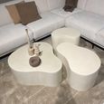 Brix Organic Coffee Table - Abstract - Small - Sandy - Concrete