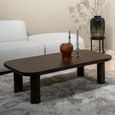 Brix Badou Coffee Table - Low - Chestnut - Mango Wood