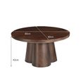 Brix Clubs Coffee Table - Round - Chestnut - Mango Wood