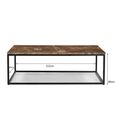 Brix Dion Emperador Coffee Table - Brown - Marble and Metal