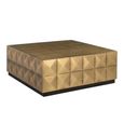 Collada Brass Cladded Square Coffee Table