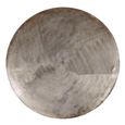 Asher Coffee Table - 2 Tier - Round - Brown and Black - Metal