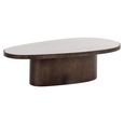 Biloxi Coffee Table - Abstract - Brown - Marble and Metal