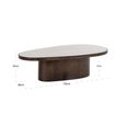 Biloxi Coffee Table - Abstract - Brown - Marble and Metal