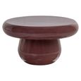 Drew Coffee Table - Round - Sable Brown - Metal