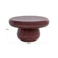 Drew Coffee Table - Round - Sable Brown - Metal