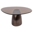 Hayden Coffee Table - Abstract - Bronze - Glass and Aluminium
