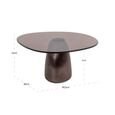 Hayden Coffee Table - Abstract - Bronze - Glass and Aluminium