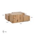Lennox Coffee Table - Low - Natural - Oak