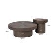 Lindo Coffee Table - Set of 2 - Round - Brunzae - Metal