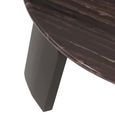 Menton Coffee Table - 2 Tier - Round - Burgundy - Marble and Brass