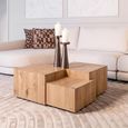 Lennox Coffee Table - Low - Natural - Oak
