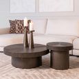 Lindo Coffee Table - Set of 2 - Round - Brunzae - Metal