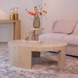Biltmore Coffee Table - Round - Beige - Travertine