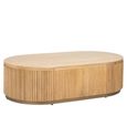 Belfort Coffee Table - Oval - Natural - Oak