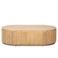 Belfort Coffee Table - Oval - Natural - Oak