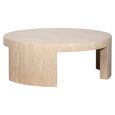 Biltmore Coffee Table - Round - Beige - Travertine