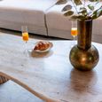 La Cantera Travertine Beige Curved Coffee Table