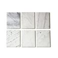Lexington White Marble 2 Tier Round Coffee Tables