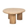 Oakley Natural Oak Curved Coffee Table