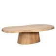 Riva Natural Oak Abstract Shape Coffee Table