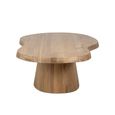 Riva Natural Oak Abstract Shape Coffee Table