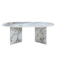 Aura Coffee Table - Oval - Pandora - Marble Effect