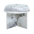 Aura Coffee Table - Oval - Pandora - Marble Effect