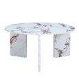 Halo Coffee Table - Round - Violetta - Marble Effect