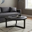 Iris Coffee Table - Round - Wenge Black - Wood