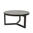 Iris Coffee Table - Round - Wenge Black - Wood