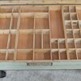 Coffee Table - 1 Door - on Wheels - Glass and Recycled Wood