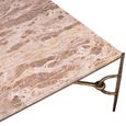 Avola Coffee Table - Square - Natural - Marble and Metal