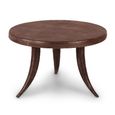Cruz Coffee Table - Round - Brown - Aluminum