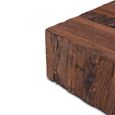 Forino Coffee Table - Low - Square - Brown - Reclaimed Teak Wood