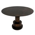 James Coffee Table - Round - Brown - Aluminum