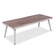 Jeff Coffee Table - White - Mango Wood and Metal