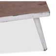 Jeff Coffee Table - White - Mango Wood and Metal