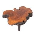 Lychee Coffee Table - Abstract - Brown - Distressed Wood
