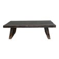 Ningbo Coffee Table - Low - Black - Distressed Wood