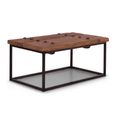 Scala Coffee Table - Brown and Black - Ash Wood and Metal