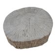 Coffee Table - Small - Rustic Natural - Elm Wood and Metal