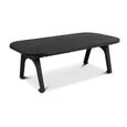 Adam Coffee Table - Oval - Tapered Leg - Black - Wood