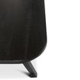 Adam Coffee Table - Oval - Tapered Leg - Black - Wood
