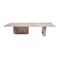 Carrara Coffee Table - Low - Sand - Marble