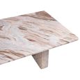 Carrara Coffee Table - Low - Sand - Marble